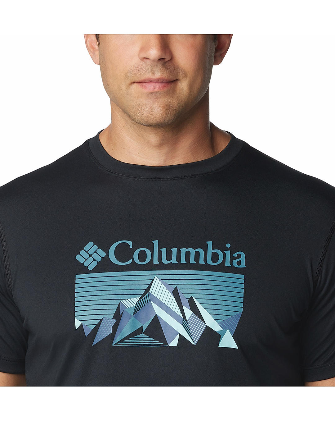 Columbia Men Black Zero Rules Short Sleeve Graphic Shirt