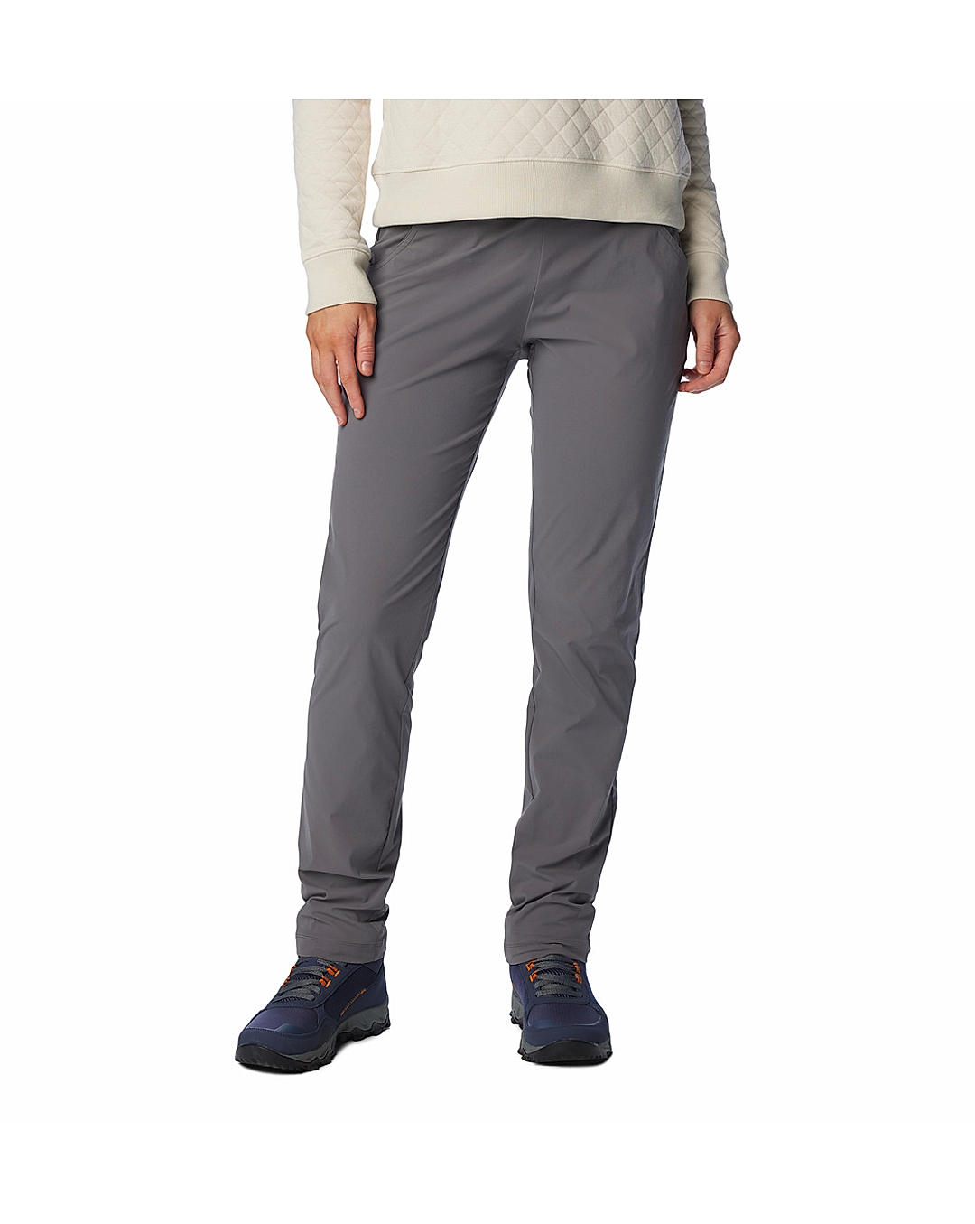Columbia Women Grey Anytime Casual Pull On Pant