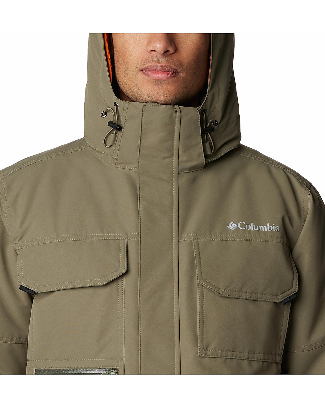 Men store pocketable parka