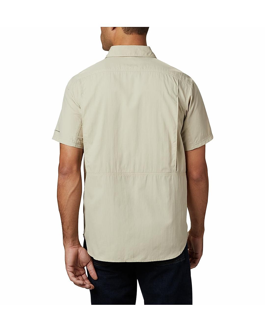 Columbia Men Cream Silver Ridge 2.0 Short Sleeve Shirt