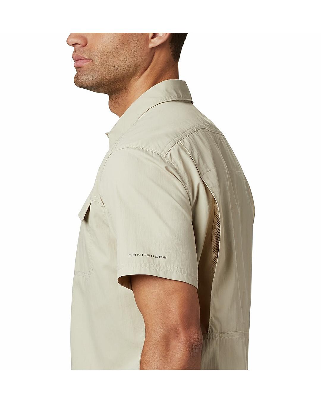 Columbia Men Cream Silver Ridge 2.0 Short Sleeve Shirt