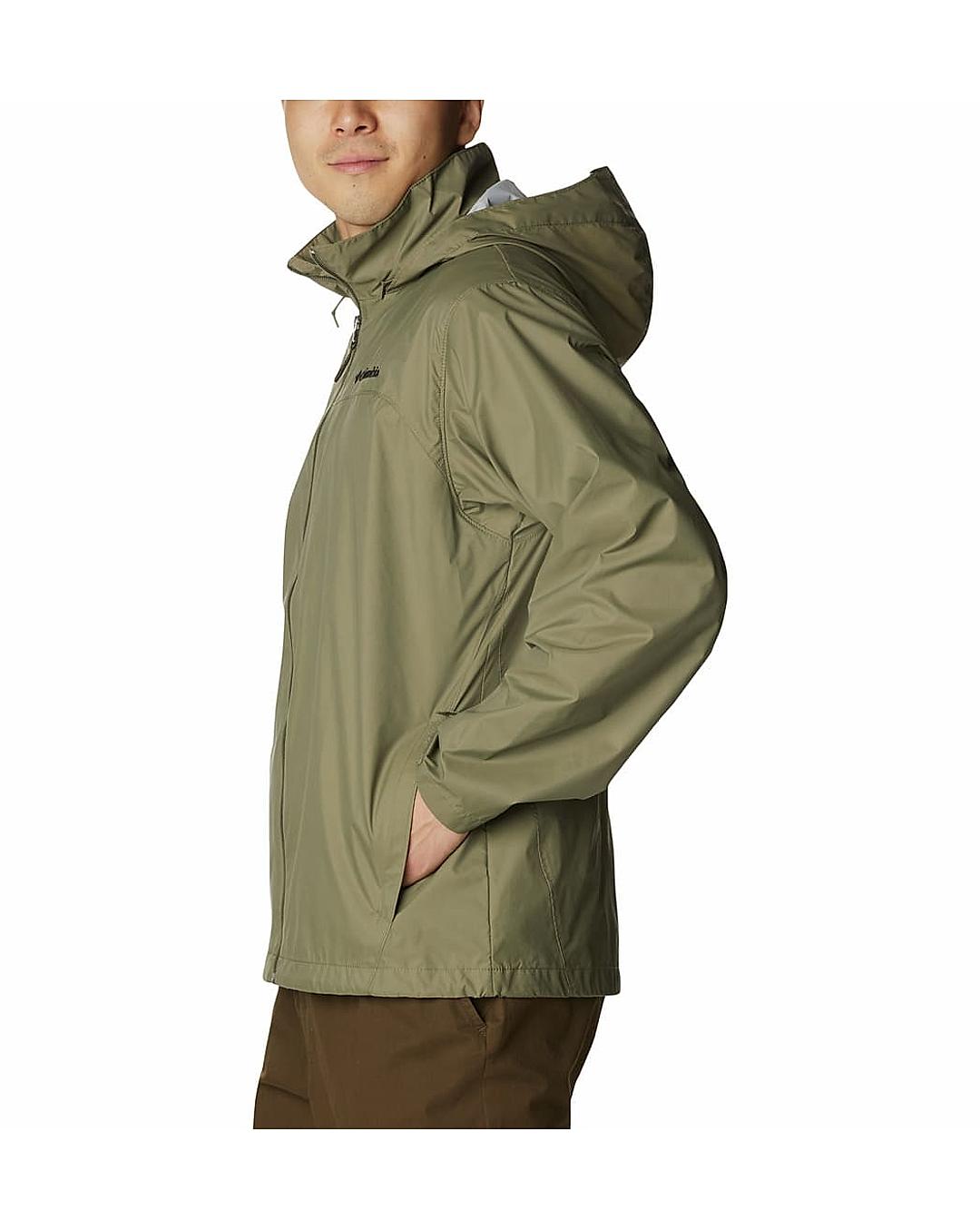 Green columbia rain on sale jacket