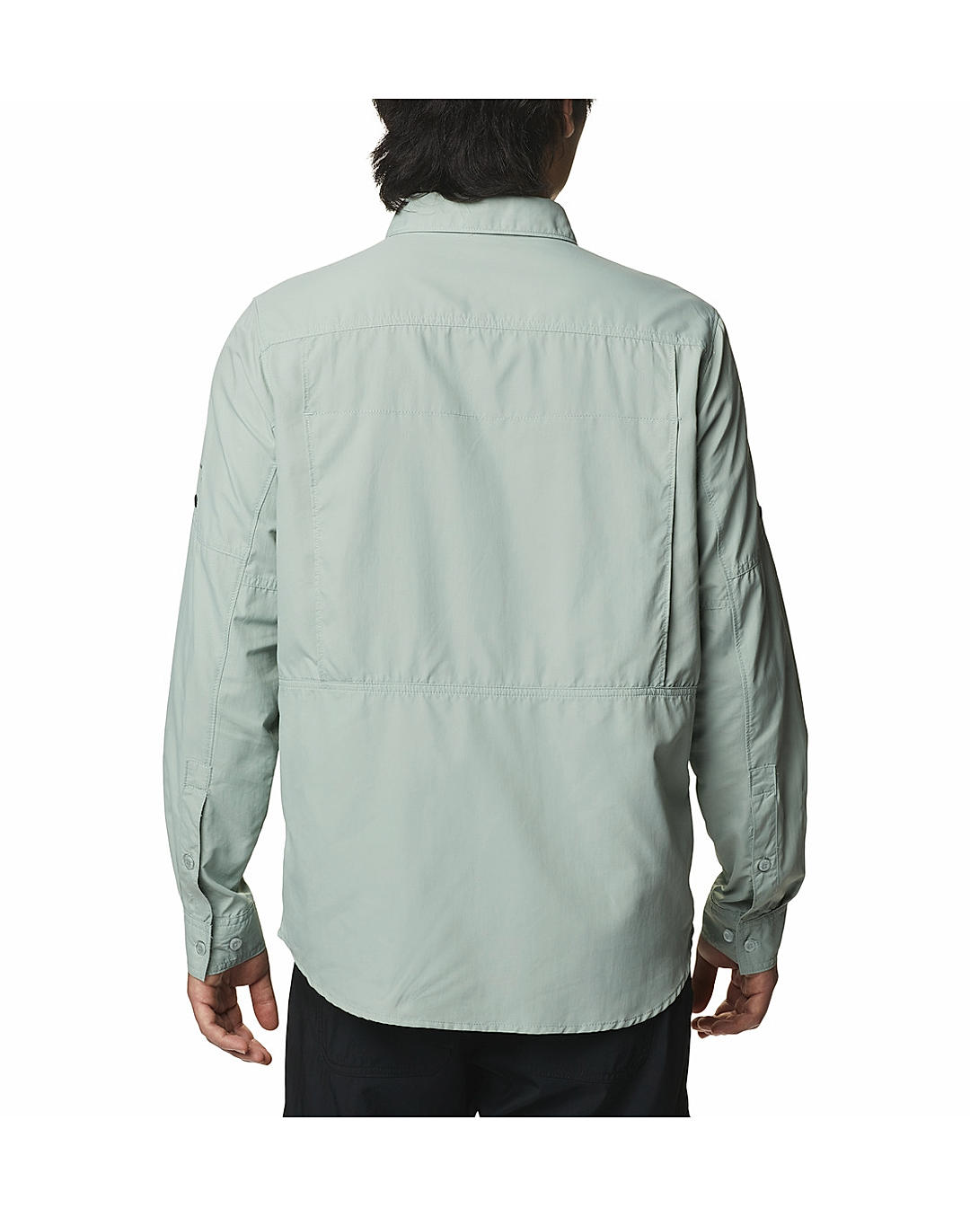 Columbia Men Green Silver Ridge 2.0 Long Sleeve Shirt (Sun Protection)