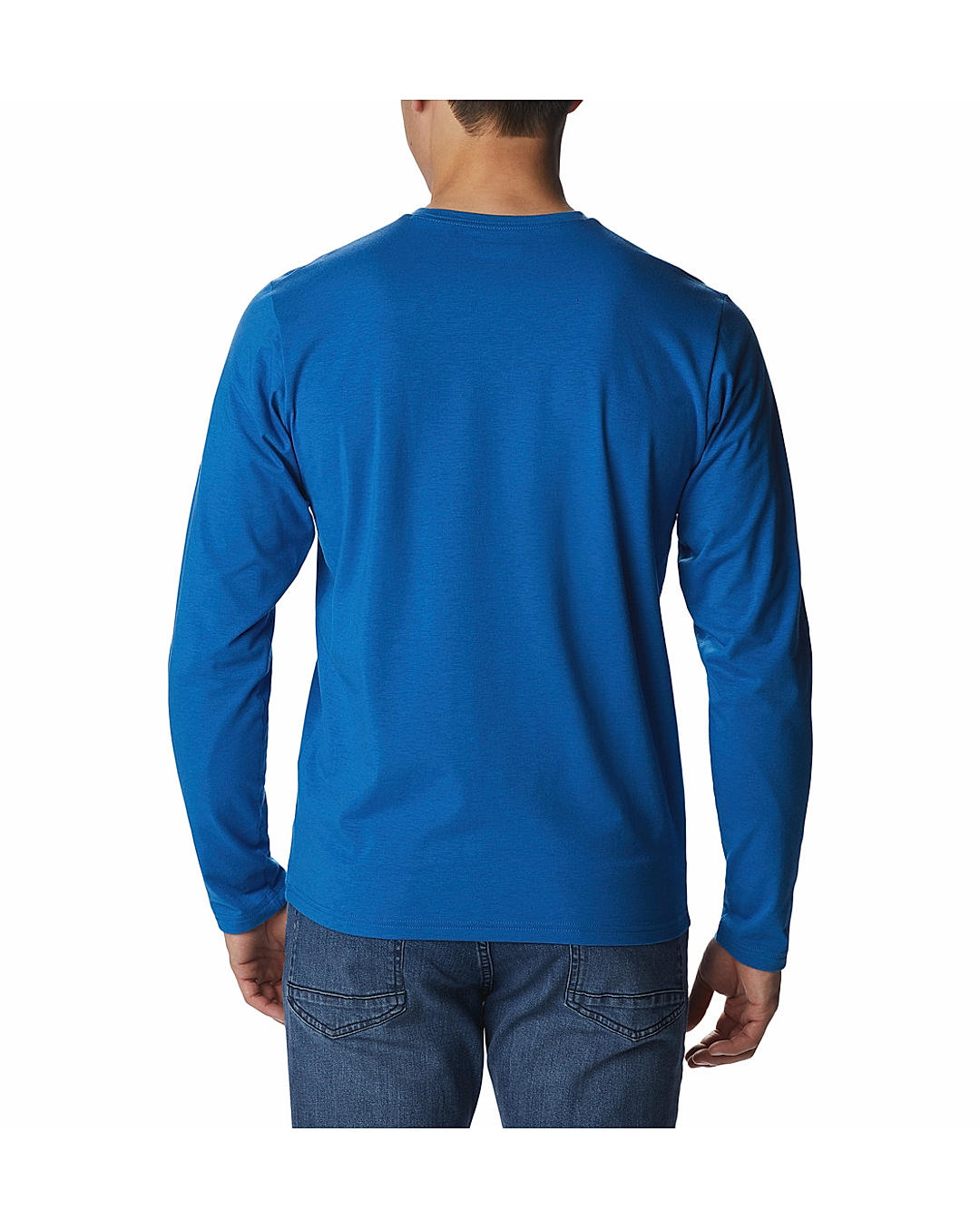 Columbia Men Blue Sun Trek Short Sleeve Graphic T-Shirt (Sun Protection)