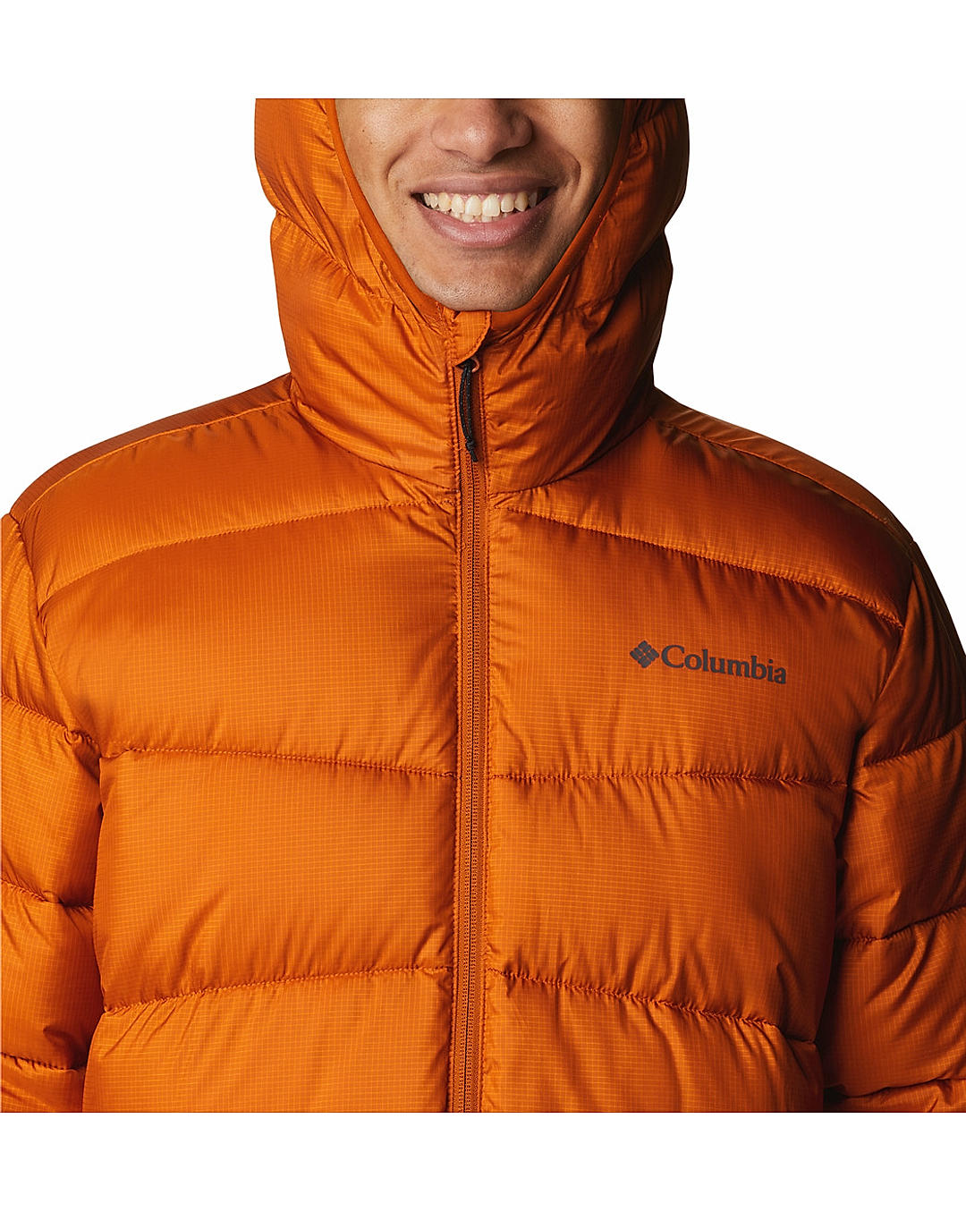 Buy Columbia Orange Fivemile Butte Hooded Jacket For Men Online at