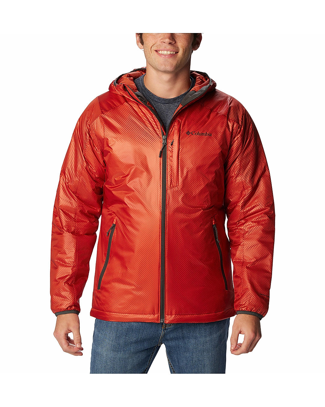 Columbia on sale windbreaker red