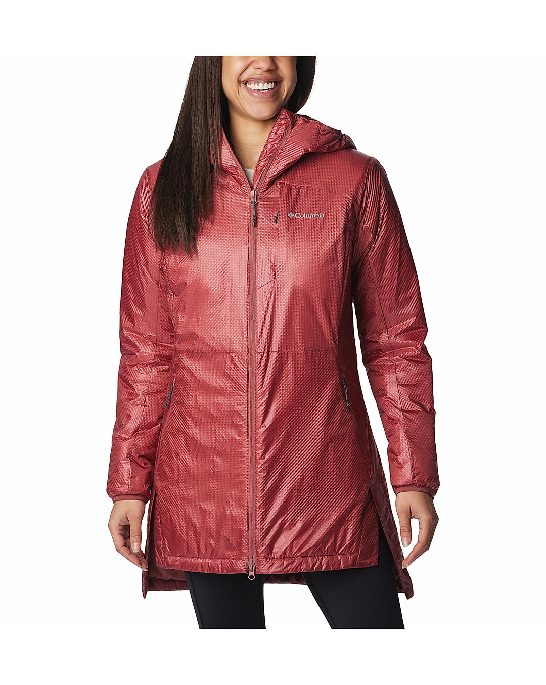 Columbia Women Red Arch Rock Double Wall Elite Mid Jacket