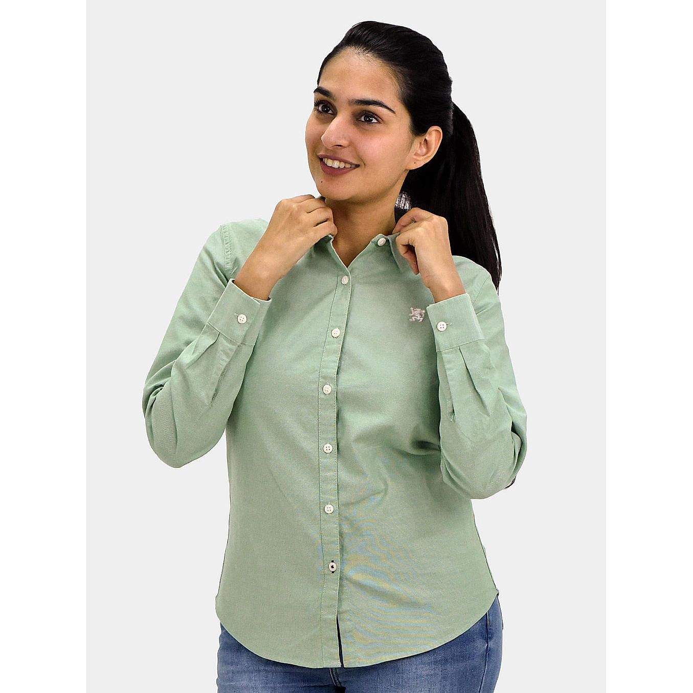 Women's slim hot sale fit oxford shirt