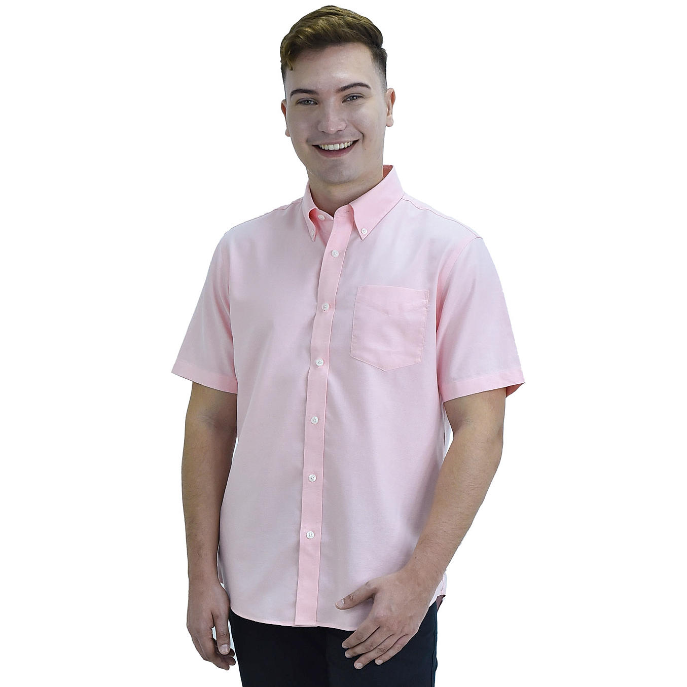 Wrinkle free short sleeve on sale shirts