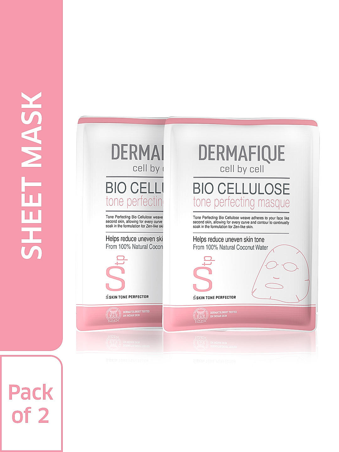 Buy One Bio Cellulose Tone Perfecting Face Serum Sheet Mask and Get Another Free