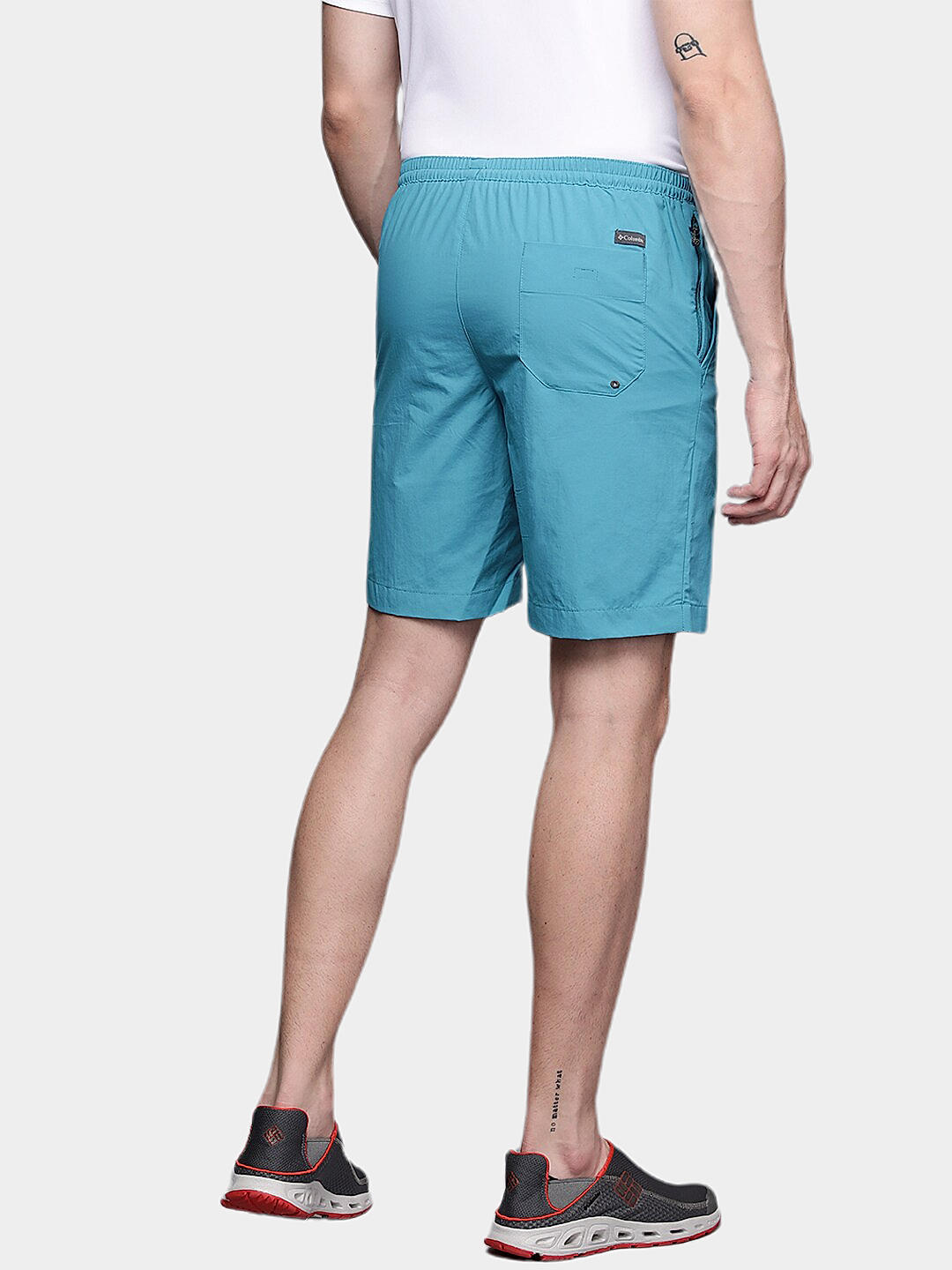 Columbia Mens Blue Omni-Shield M Summerdry Short
