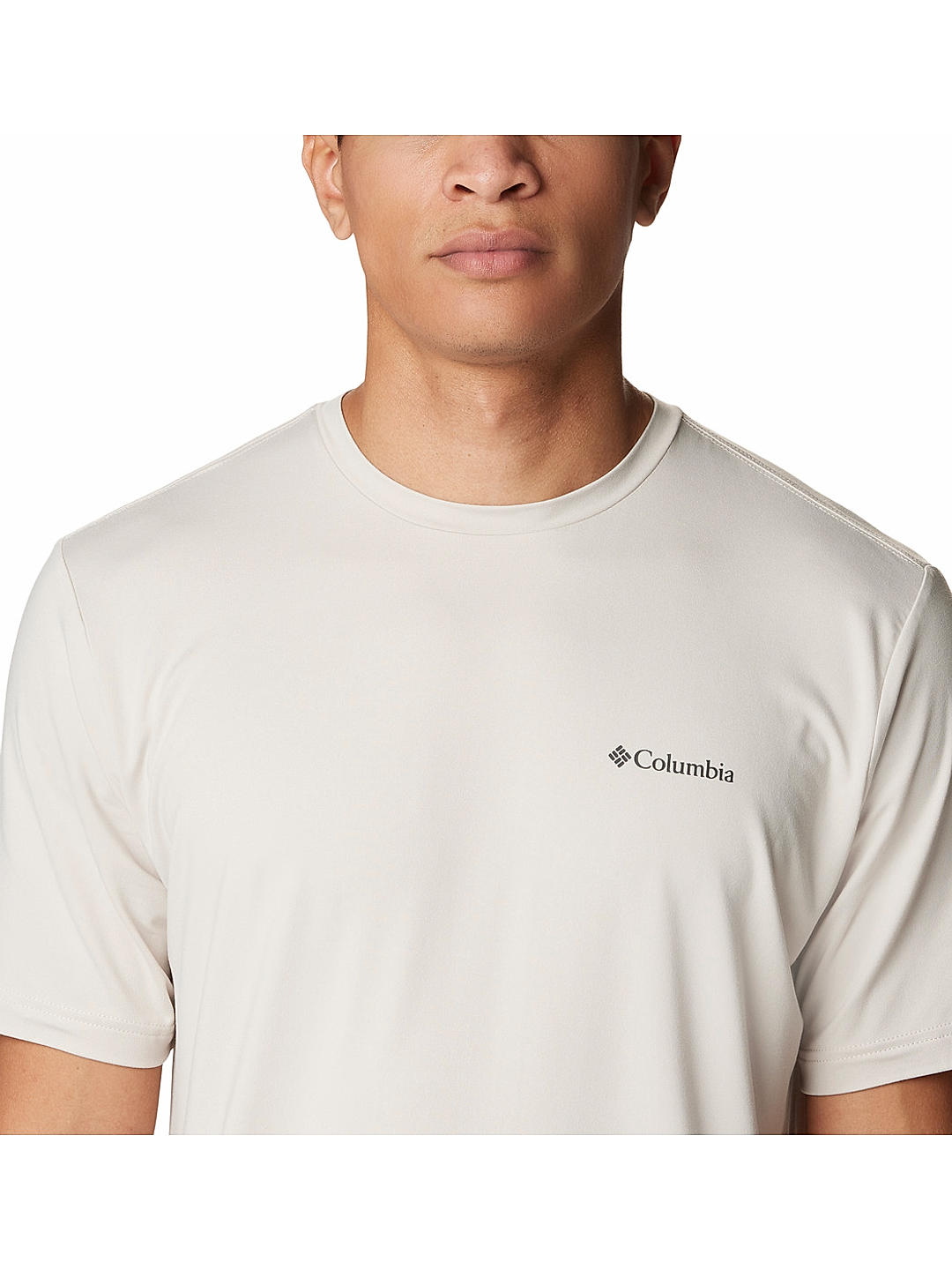 Columbia Mens Beige Omni-Wick Tech Trail Graphic Tshirt