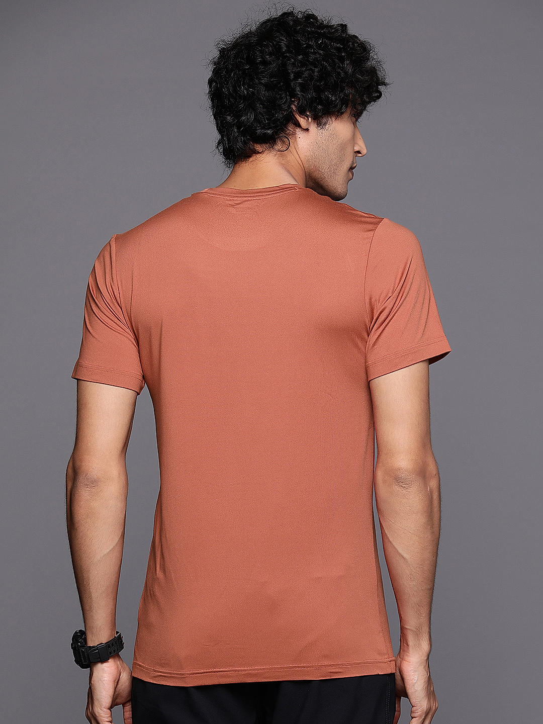 Columbia Mens Orange Omni-Wick Tech Trail Graphic Tshirt