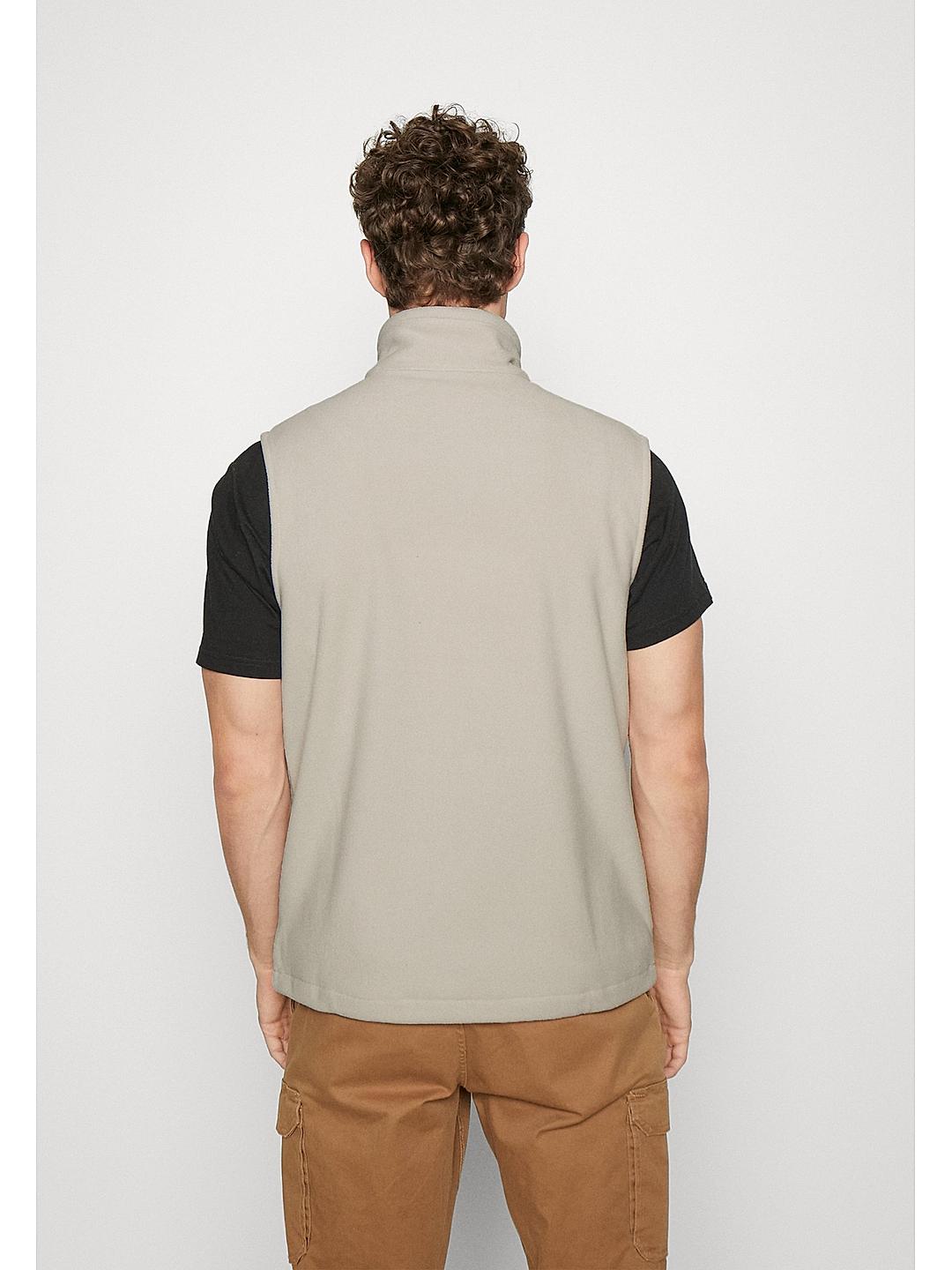 Columbia Mens Beige Fast Trek Fleece Vest