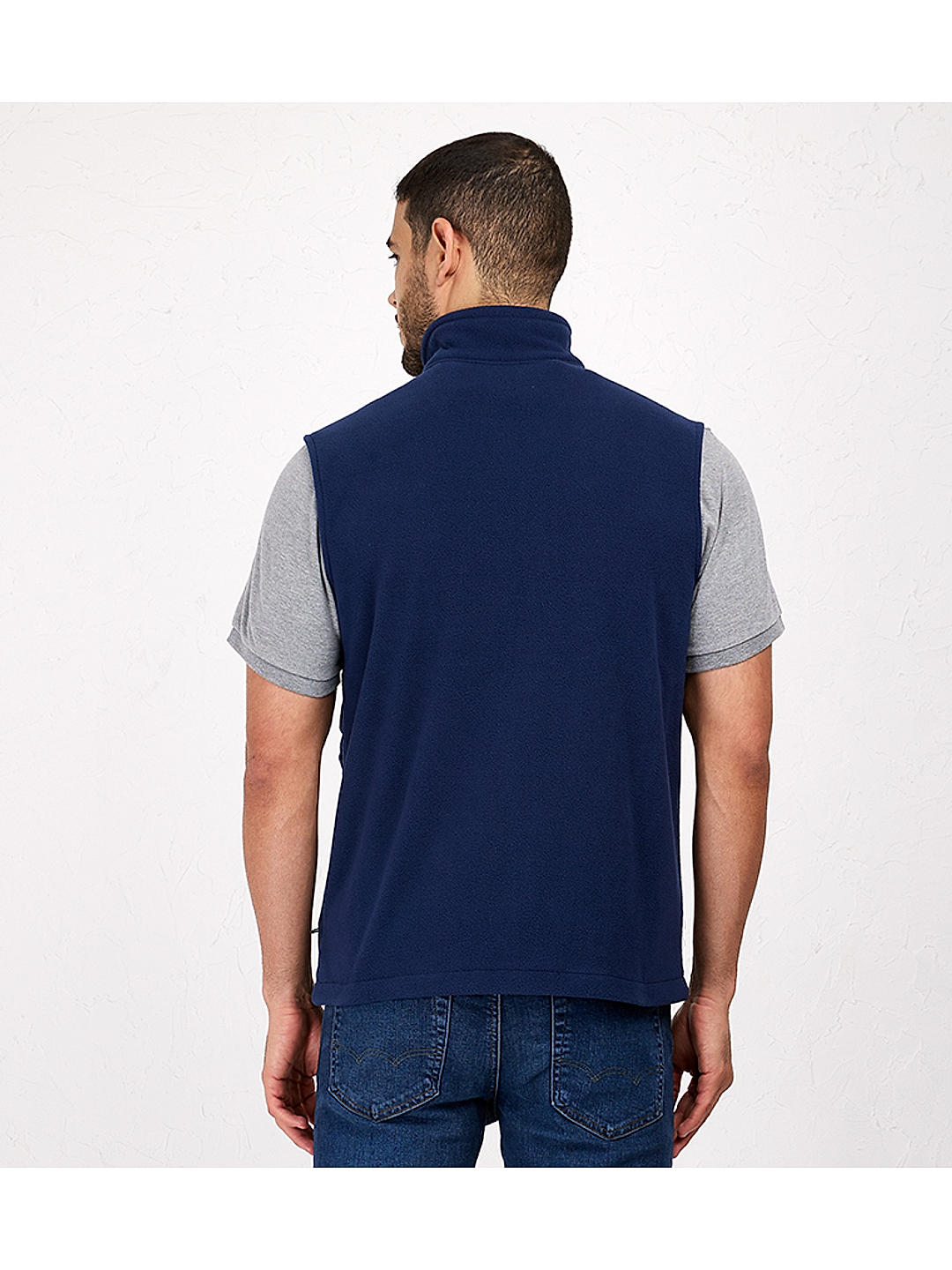 Columbia Mens Navy Fast Trek Fleece Vest