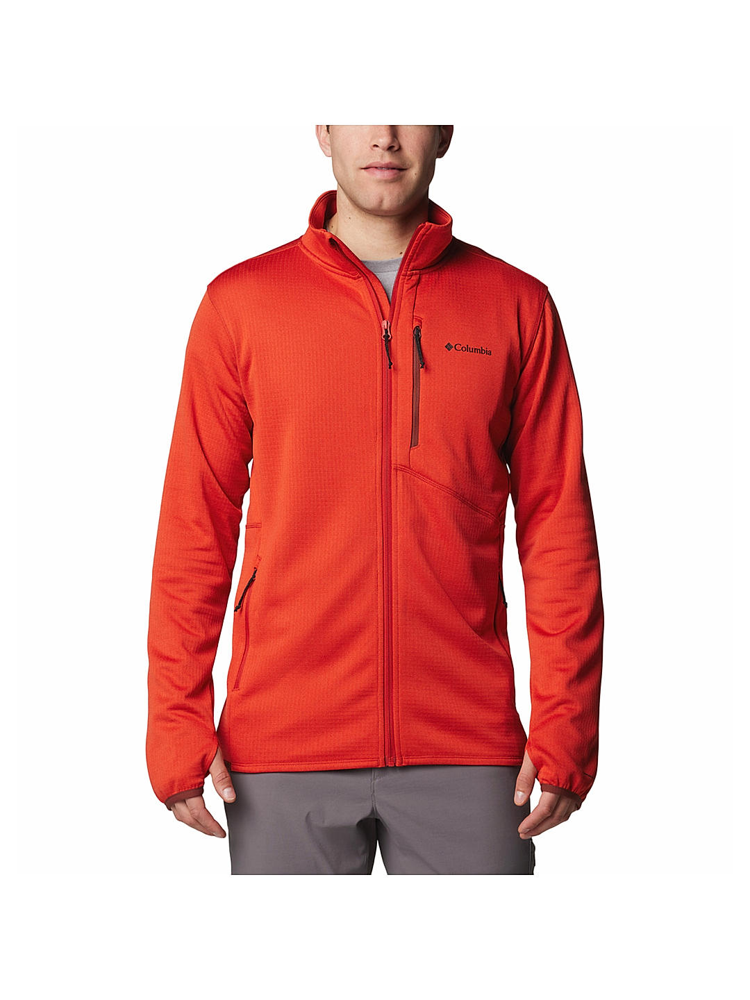 Orange columbia fleece jacket hotsell