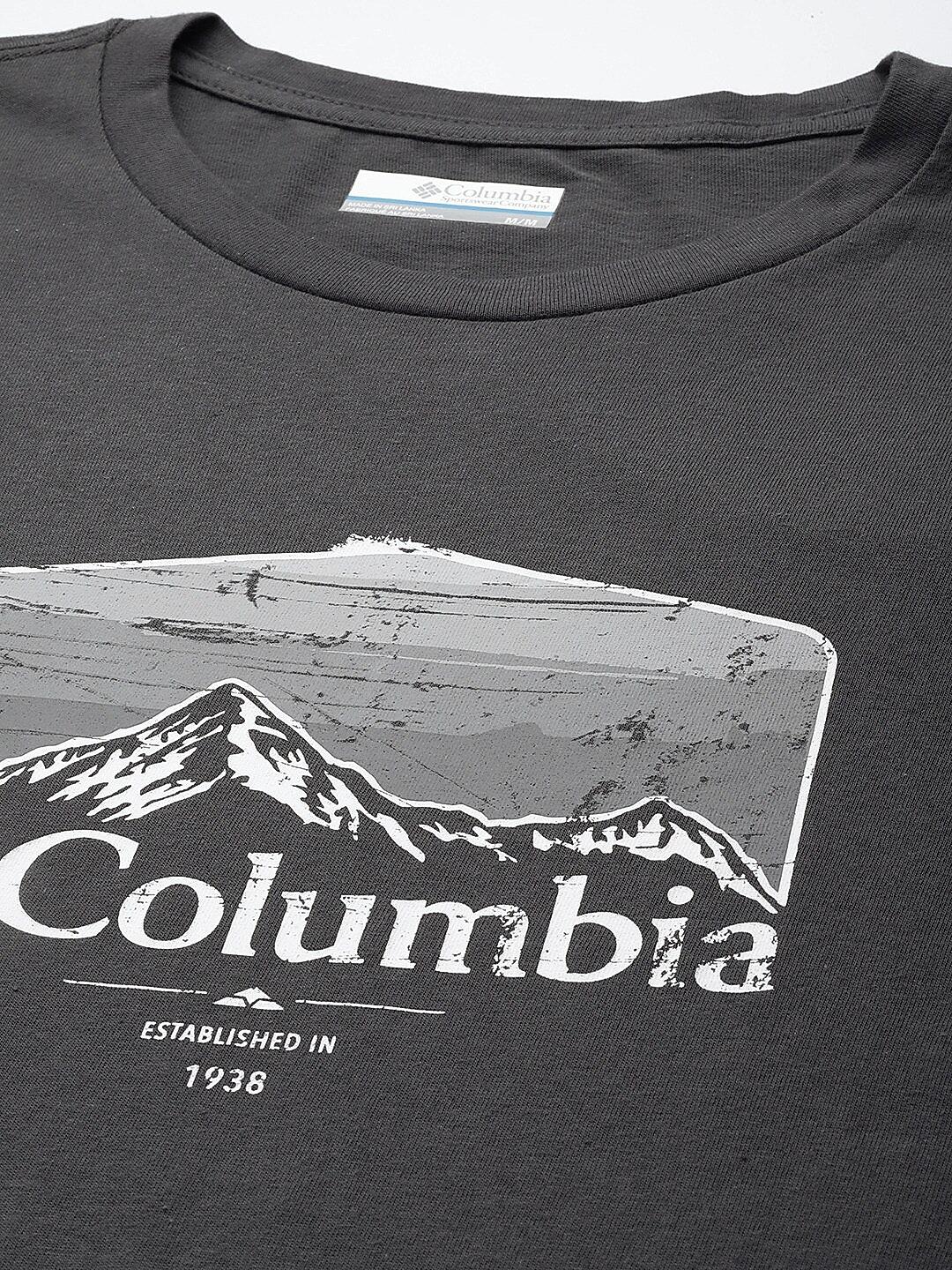 Columbia Mens Black Path Lake Graphic II Tshirt