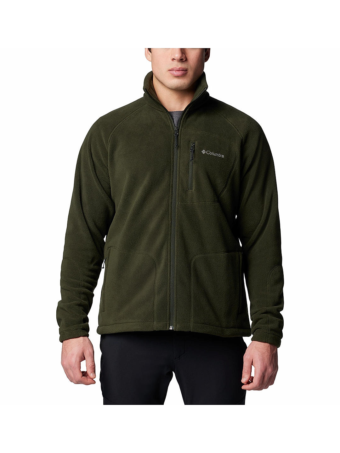 Columbia green fleece jacket deals