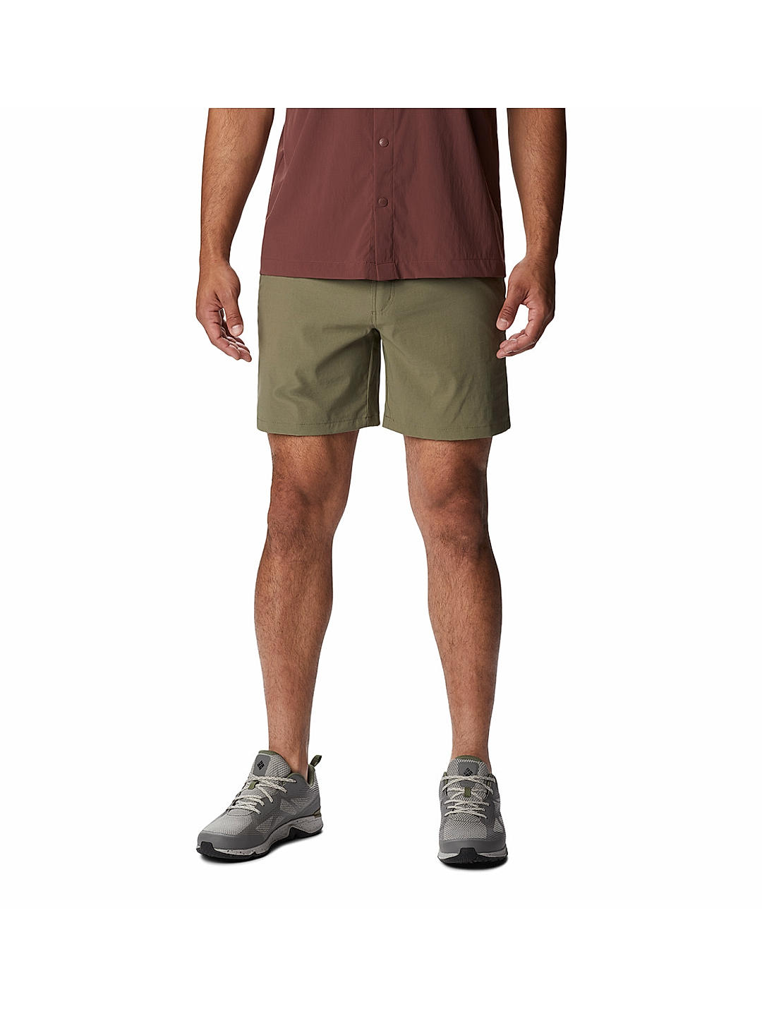 Columbia Mens Olive Omni-Shield Canyon Gate Utility Short