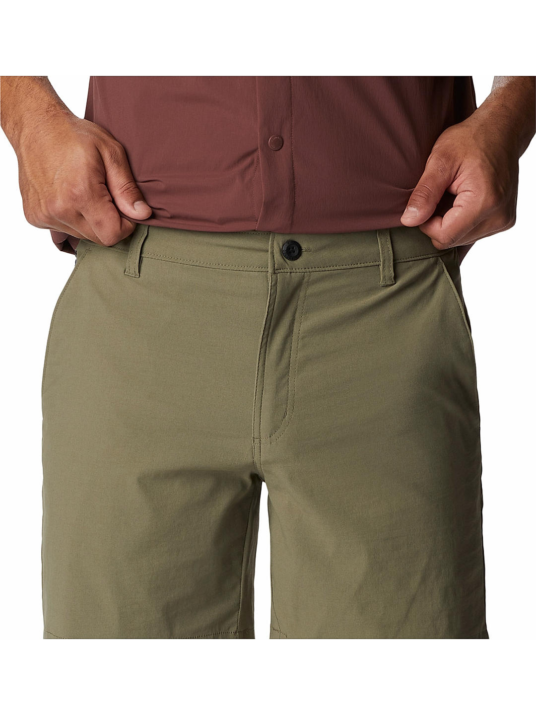 Columbia Mens Olive Omni-Shield Canyon Gate Utility Short