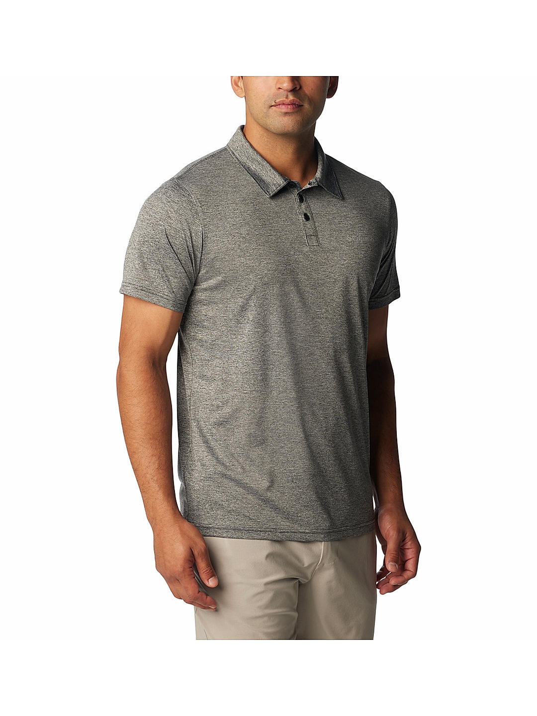 Columbia Mens Black Omni-Wick Columbia Hike Polo Tshirt