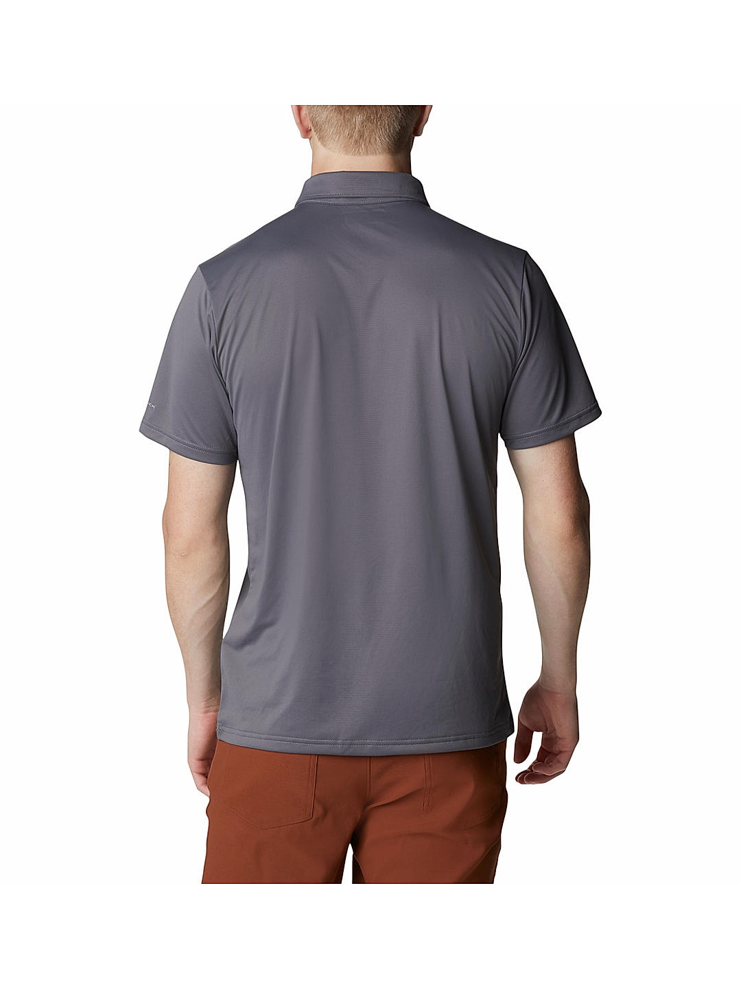 Columbia Mens Grey Omni-Wick Columbia Hike Polo Tshirt