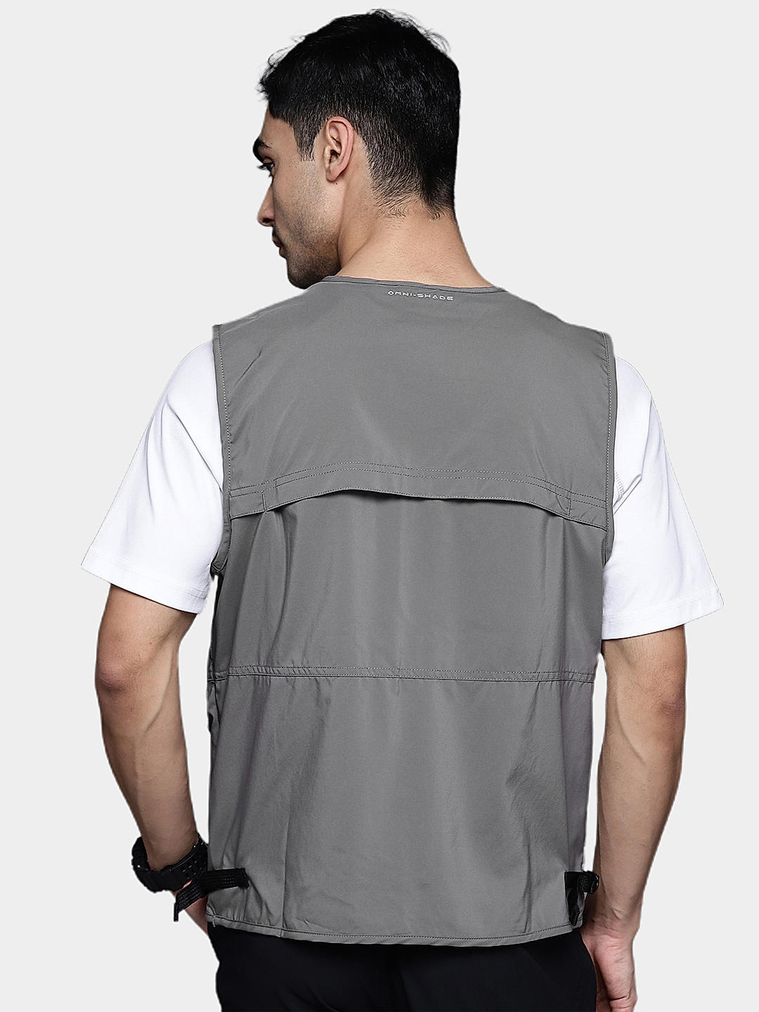 Columbia Mens Grey Omni-Wick Silver Ridge Utility Vest