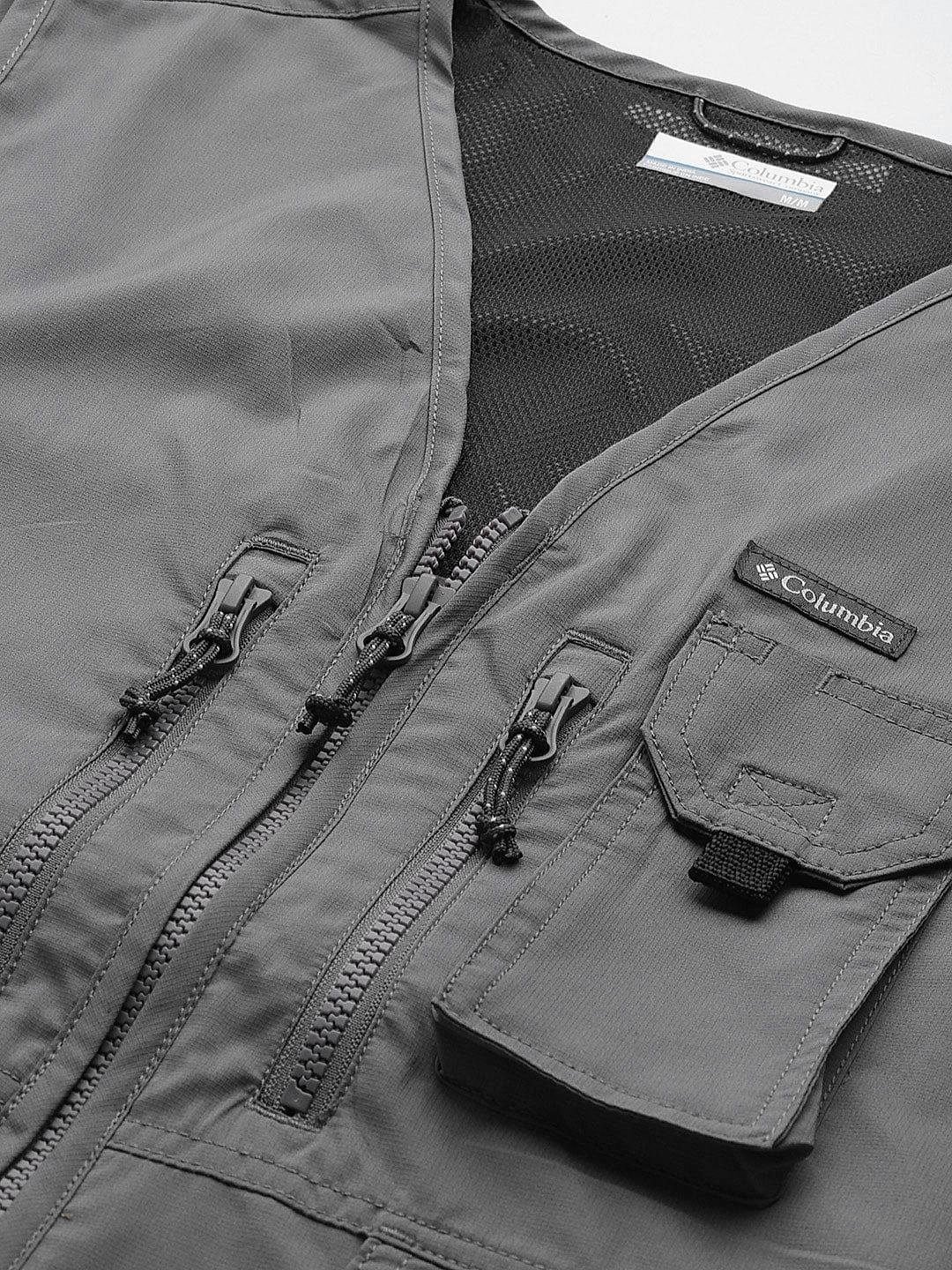 Columbia Mens Grey Omni-Wick Silver Ridge Utility Vest