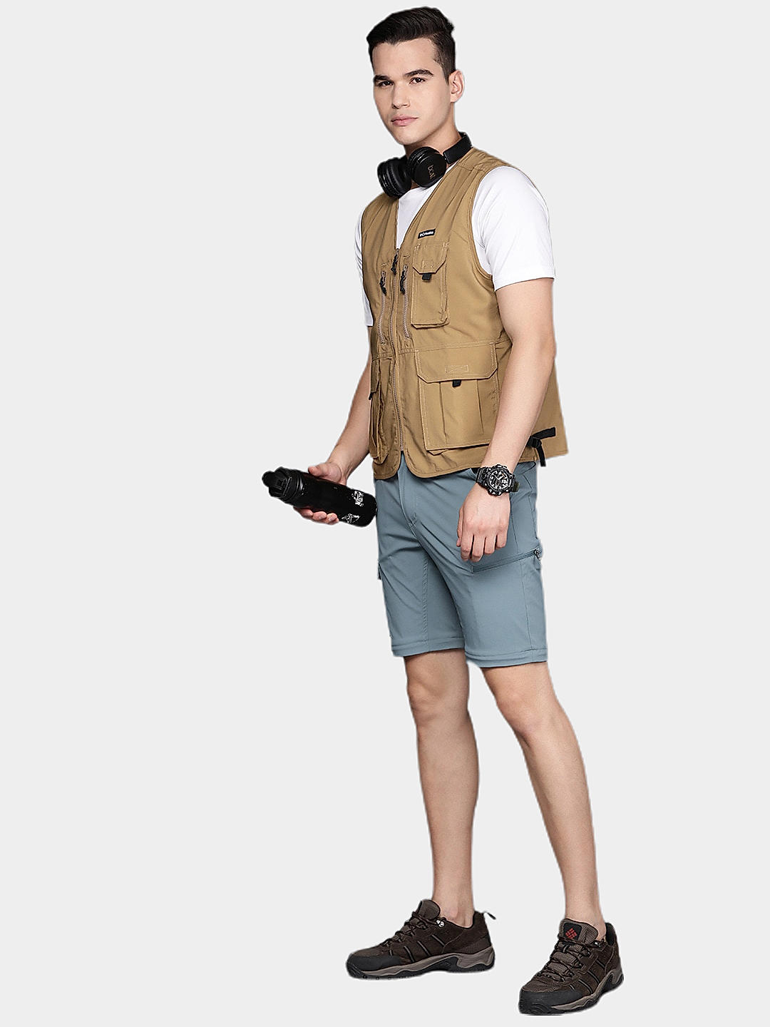 Columbia Mens Brown Omni-Wick Silver Ridge Utility Vest