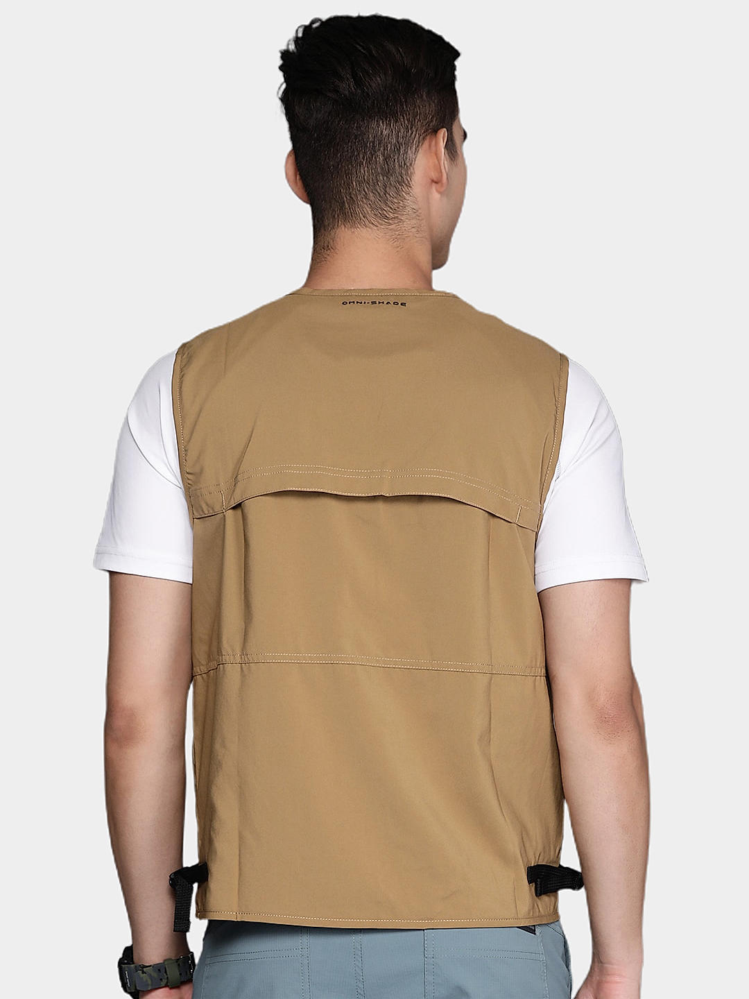 Columbia Mens Brown Omni-Wick Silver Ridge Utility Vest