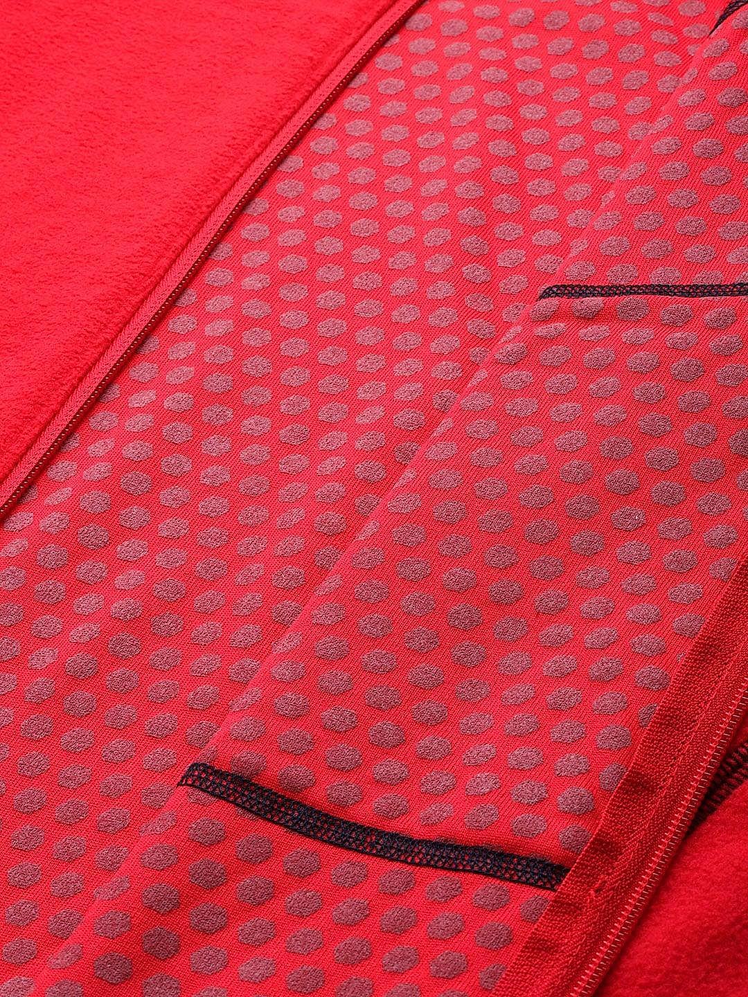 Columbia Mens Red Omni-Heat Helix M Outdoor Tracks Full Zip Fleece Jacket