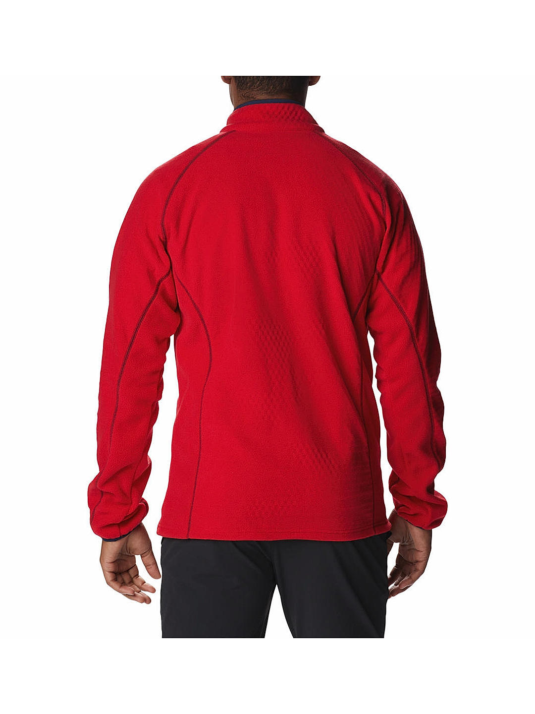 Columbia Mens Red Omni-Heat Helix M Outdoor Tracks Full Zip Fleece Jacket