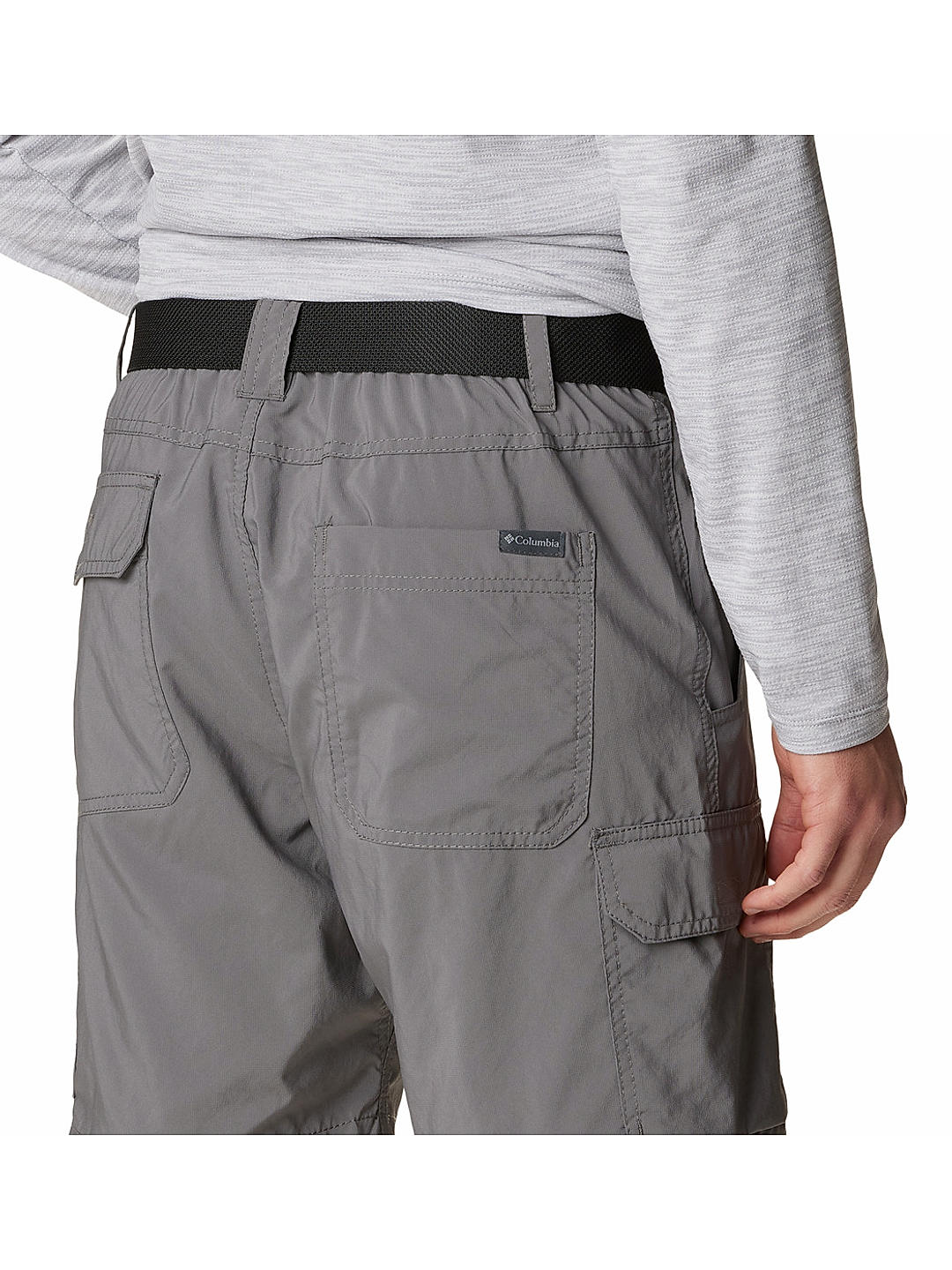 Columbia Mens Grey Omni-Shade Silver Ridge Utility Cargo Short