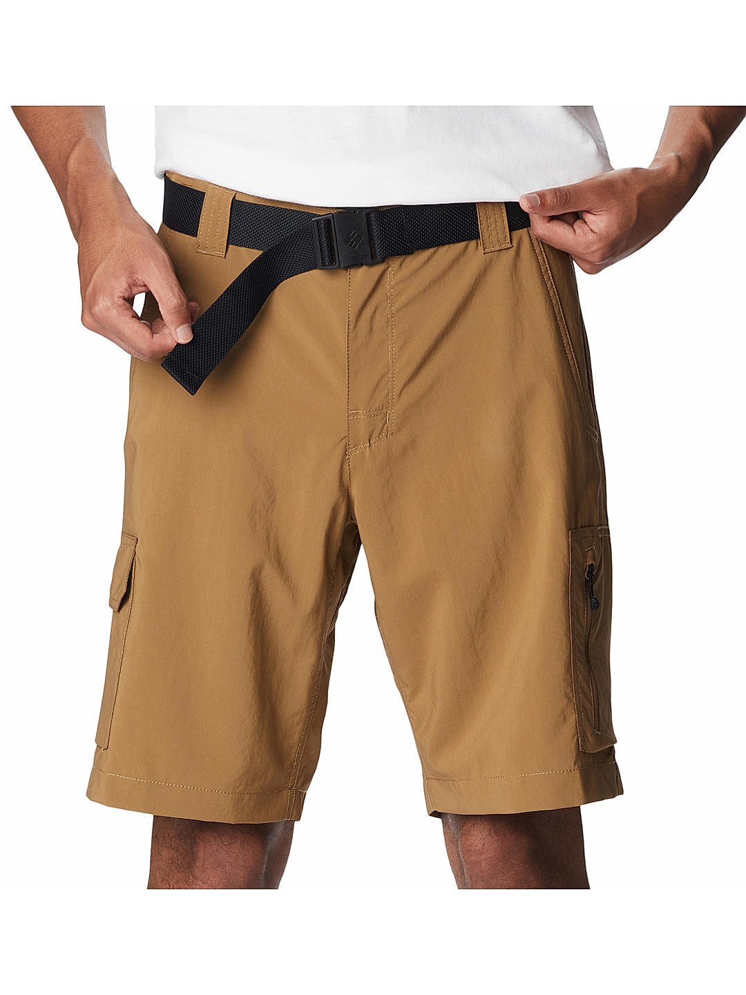 Columbia Mens Beige Omni-Shade Silver Ridge Utility Cargo Short