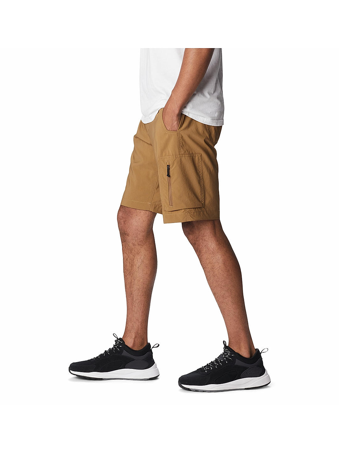 Columbia Mens Beige Omni-Shade Silver Ridge Utility Cargo Short