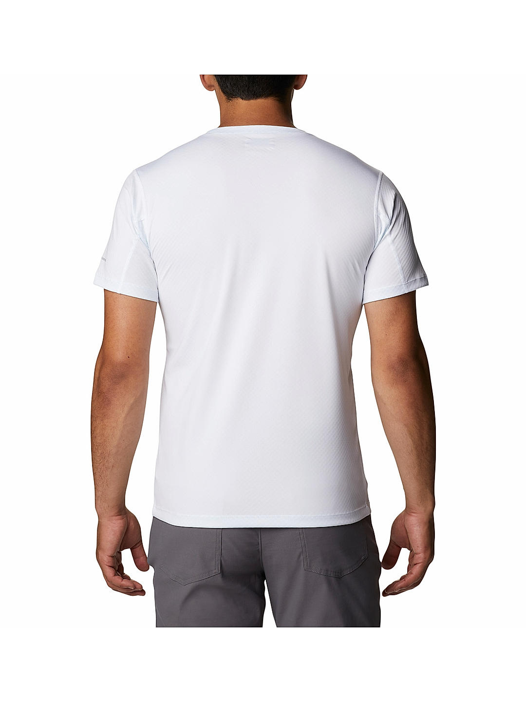 Columbia Mens White Omni-Freeze Zero Rules Short Sleeve Graphic Tshirt