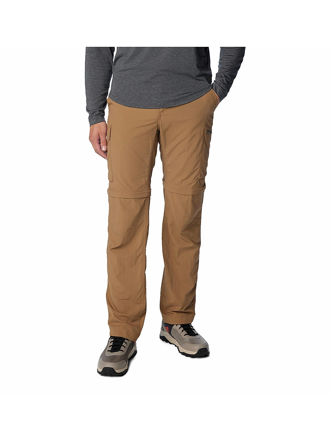 Columbia Mens Brown Omni-Wick Silver Ridge Convertible Pant