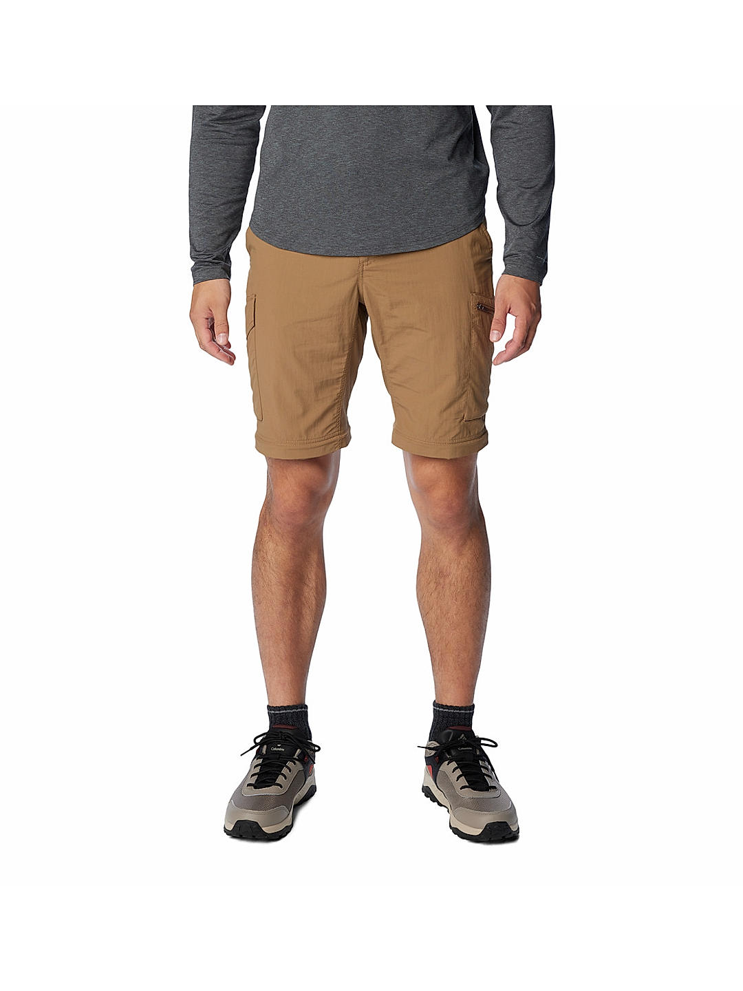 Columbia Mens Brown Omni-Wick Silver Ridge Convertible Pant