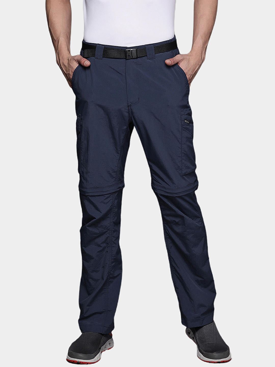 Columbia Mens Navy Omni-Wick Silver Ridge Convertible Pant