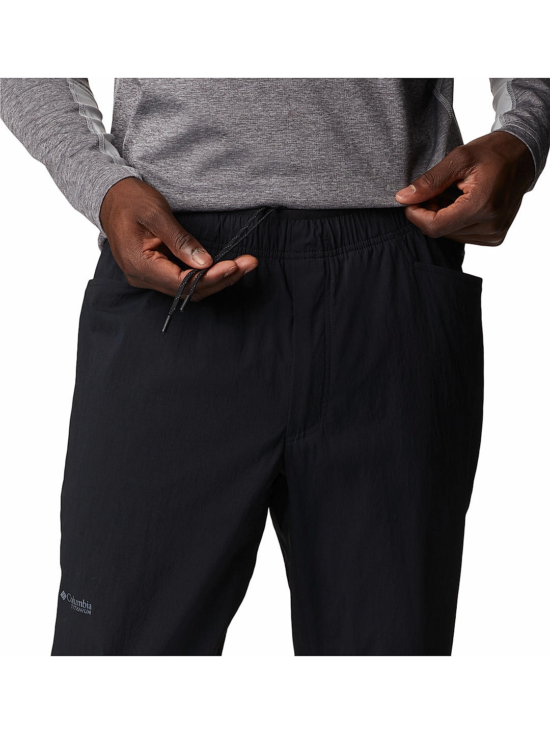 Columbia Mens Black Omni-Shield M Titan Pass Lightweight Pant