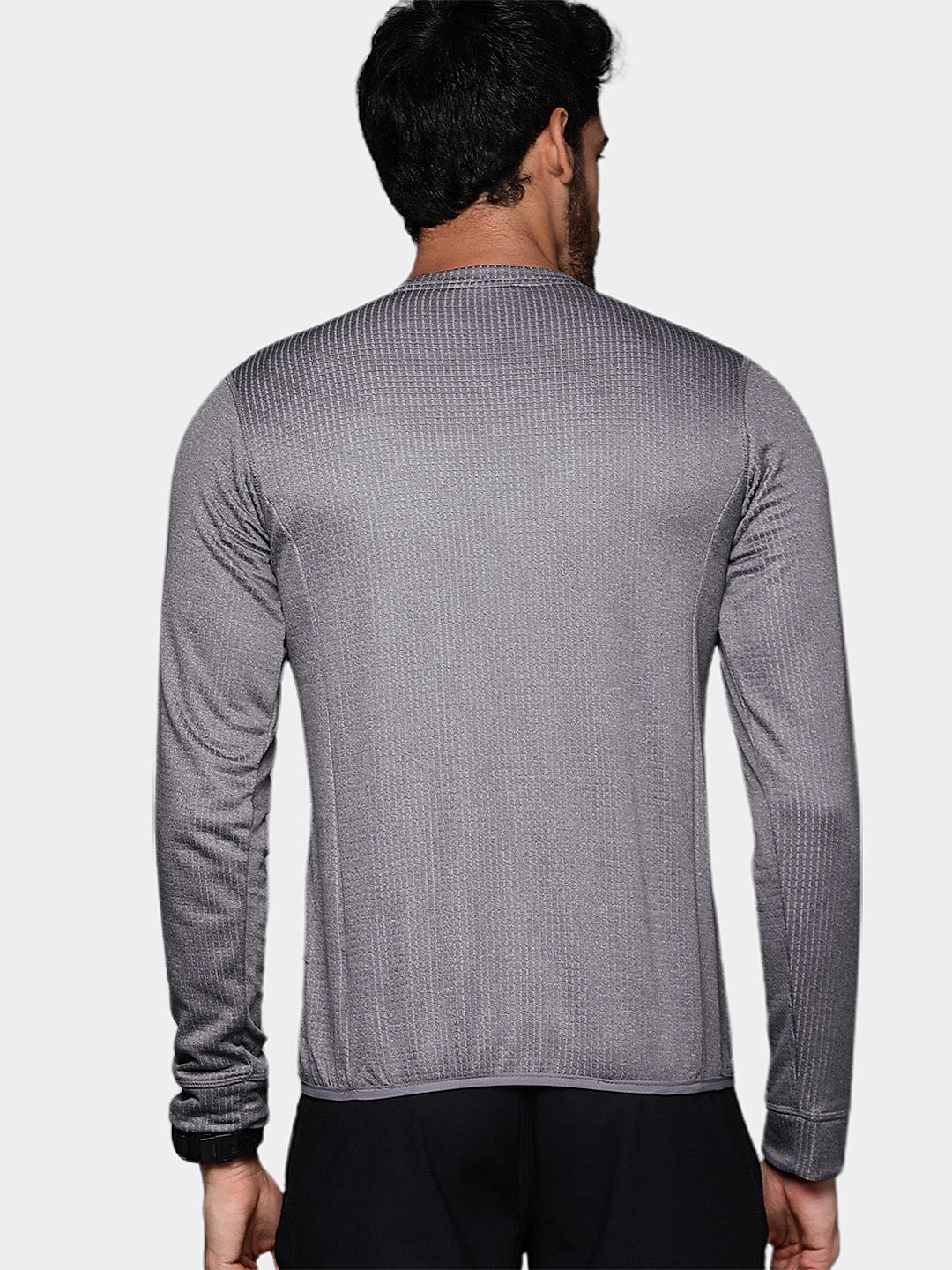 Columbia Mens Grey Omni-Wick Park View Crew Pullover