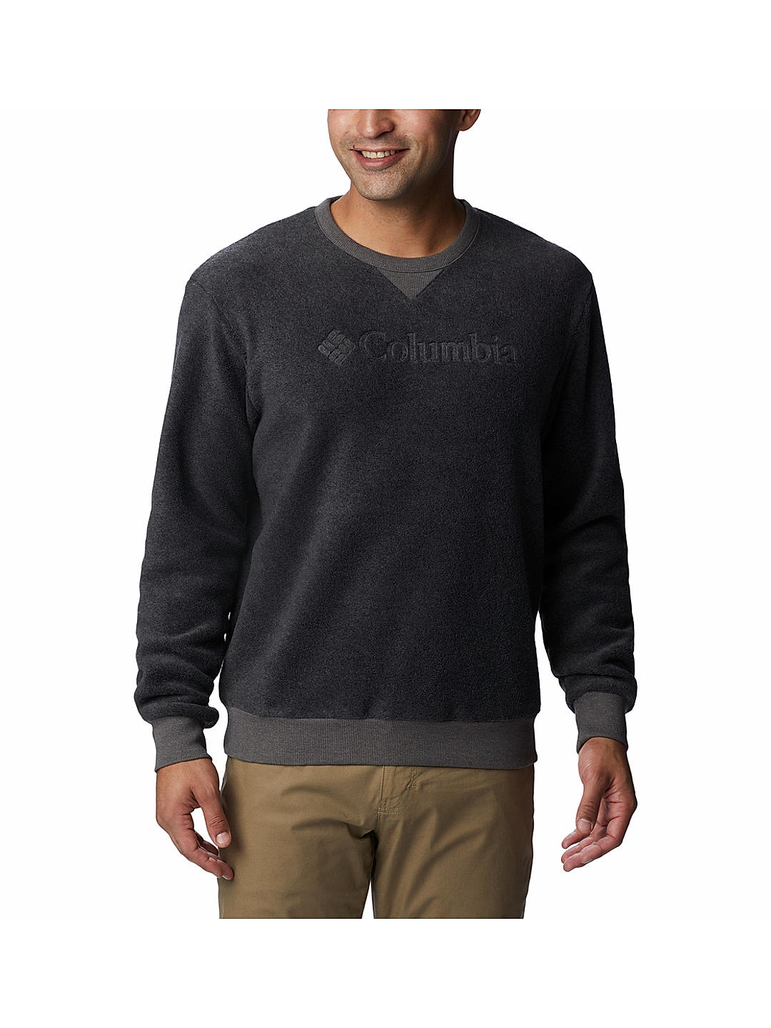Columbia Mens Grey Steens Mountain Crew 2.0 Pullover