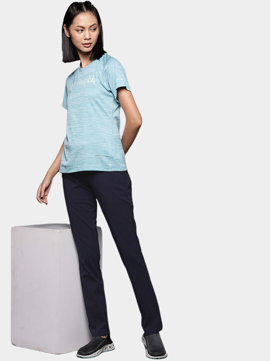Columbia Womens Navy Omni-Shield Anytime Casual Pull On Pant
