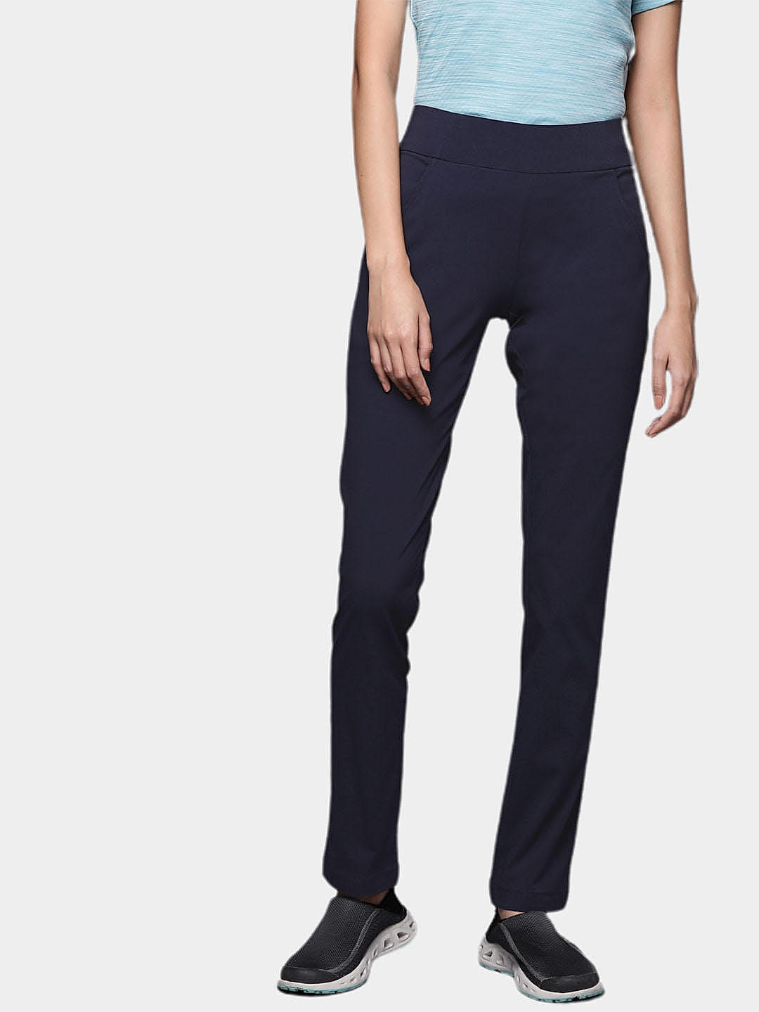 Columbia Womens Navy Omni-Shield Anytime Casual Pull On Pant
