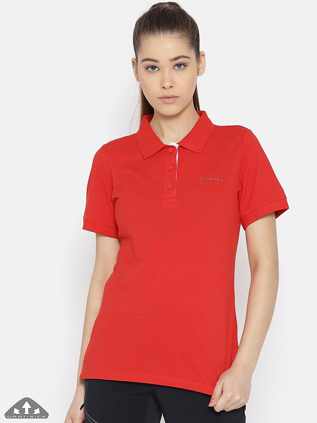 Buy Red Cascade Range Solid Polo for Women Online at Columbia Sportswear 482218