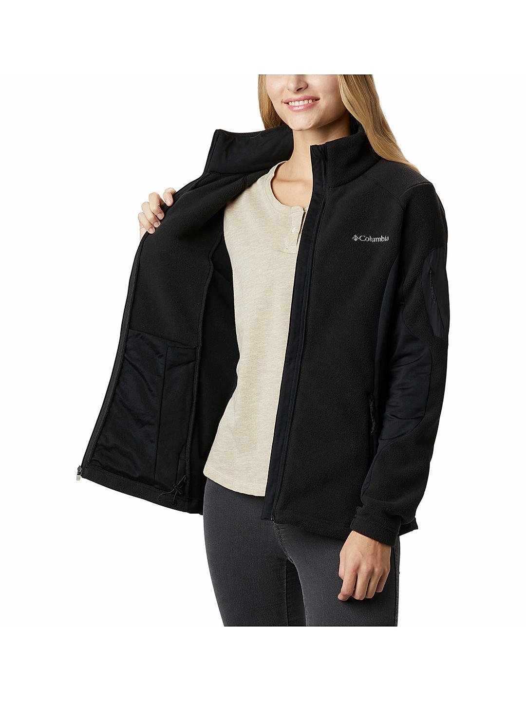 Buy Black W Polar Powder Fleece Fz for Women Online at Columbia Sportswear 480248