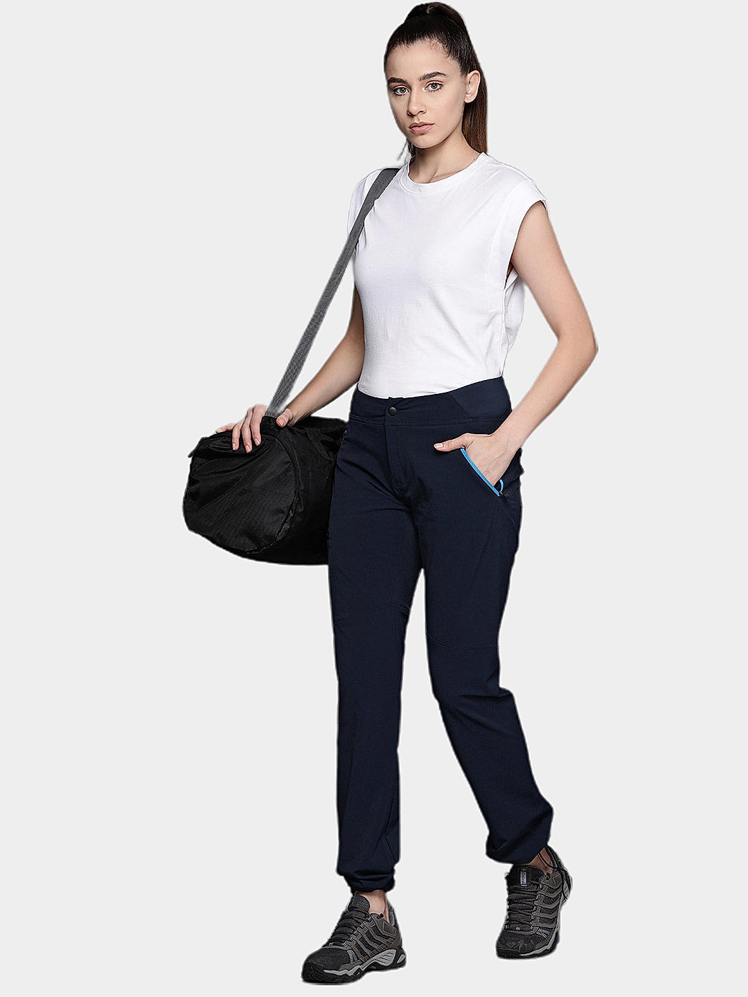 Columbia Women Navy Blue Passo Alto Pant (Sun Protection)