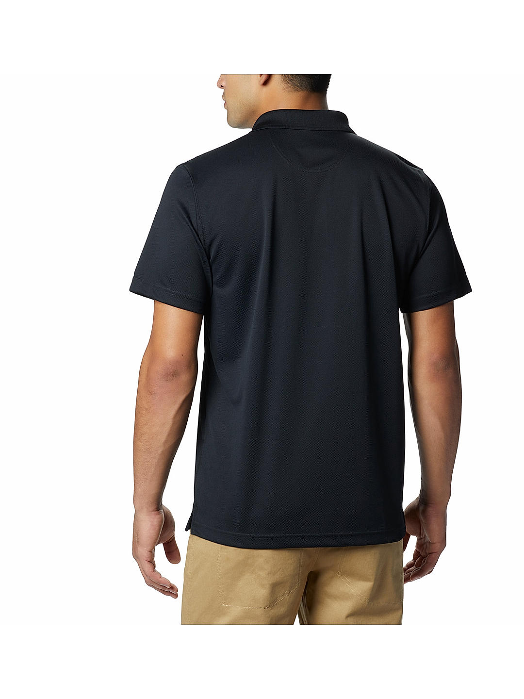 Columbia Mens Black Omni-Wick Utilizer Polo Tshirt