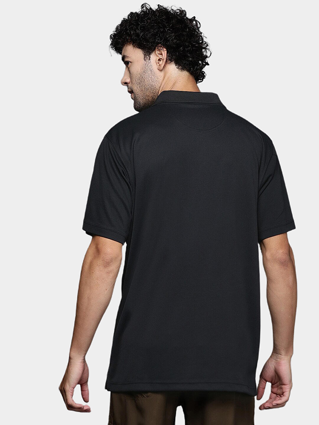 Columbia Mens Black Omni-Wick Utilizer Polo Tshirt