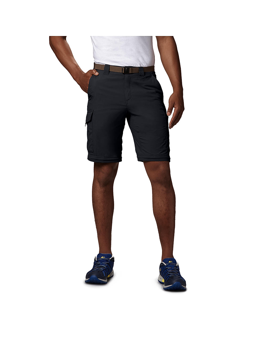Columbia Mens Black Omni-Wick Silver Ridge Convertible Pant